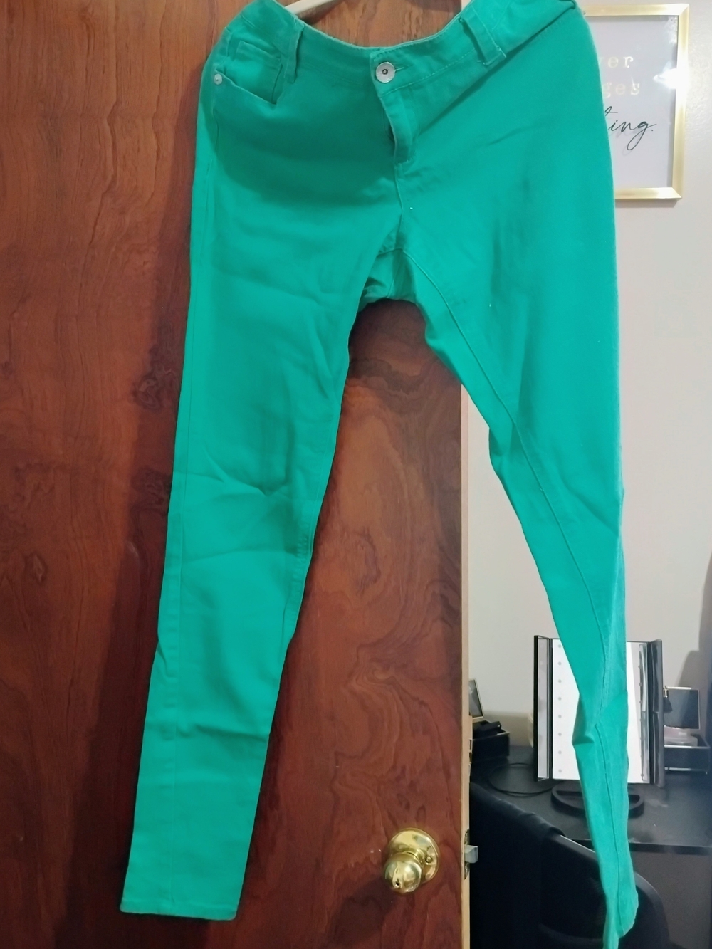 Paris Blues Emerald Skinny Jeans
